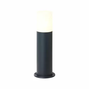 Brilliant Luminaire pour socle Aberdeen, hauteur 35 cm, anthracite, acier inoxydable^ Potelets Extérieurs