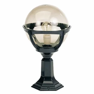 K.S. Verlichting Luminaire pour socle Bali avec boule acrylique, pied noir^ Potelets Extérieurs