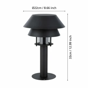 EGLO Luminaire pour socle Chiappera à double abat-jour^ Potelets Extérieurs