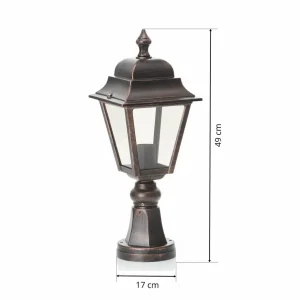 LCD Luminaire pour socle d'aspect antique Toulouse^ Potelets Extérieurs