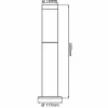 Brilliant Luminaire pour socle Dody, noir, métal, plastique, E27^ Potelets Extérieurs