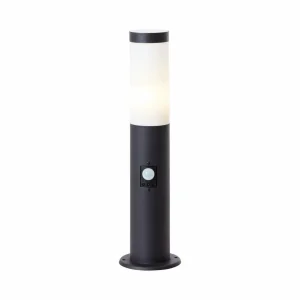 Brilliant Luminaire pour socle Dody Sensor, noir, métal, plastique, E27^ Potelets Extérieurs Avec Détecteur