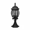 Trio Lighting Luminaire pour socle Elvo, noir mat, hauteur 49 cm, aluminium^ Potelets Extérieurs