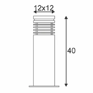 SLV Luminaire pour socle en grès ARROCK granite^ Potelets Extérieurs