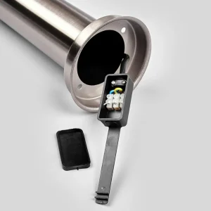 Lindby luminaire pour socle en inox Kristof^ Potelets Extérieurs