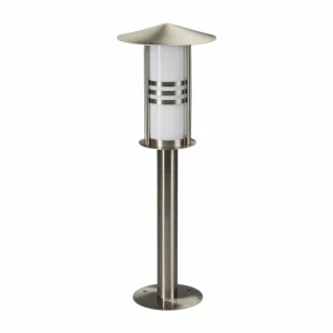 Lindby Luminaire pour socle Erina en inox^ Potelets Extérieurs