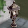 ORION Luminaire pour socle Fabio noir-doré^ Potelets Extérieurs