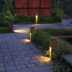 SLV Luminaire pour socle haut de gamme RUSTY SLOT 50^ Potelets Extérieurs