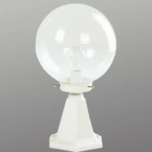 Albert Leuchten Luminaire pour socle I en verre à bulles blanc^ Potelets Extérieurs