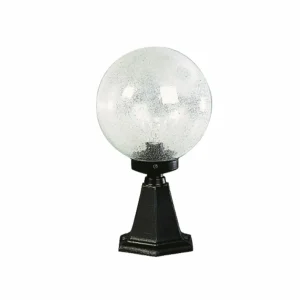 Albert Leuchten Luminaire pour socle I en verre à bulles noir^ Potelets Extérieurs