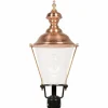 K.S. Verlichting Luminaire pour socle K4B avec cuivre, noir^ Potelets Extérieurs