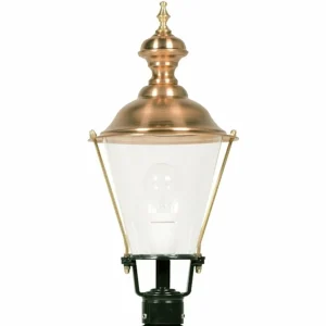 K.S. Verlichting Luminaire pour socle K4B avec cuivre, vert^ Potelets Extérieurs