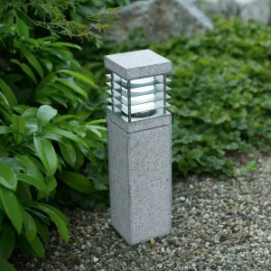 Heitronic Luminaire pour socle La Mer en granit^ Potelets Extérieurs