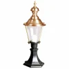 K.S. Verlichting Luminaire pour socle Luuk avec pied noir^ Potelets Extérieurs