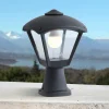 Fumagalli Luminaire pour socle Mididisma/Dario, noir, diffuseur transparent^ Potelets Extérieurs