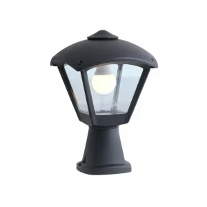 Fumagalli Luminaire pour socle Mididisma/Dario, noir, diffuseur transparent^ Potelets Extérieurs