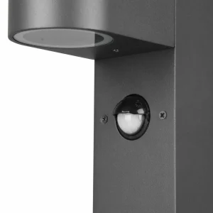 Trio Lighting Luminaire pour socle Roya, détecteur, anthracite^ Potelets Extérieurs Avec Détecteur