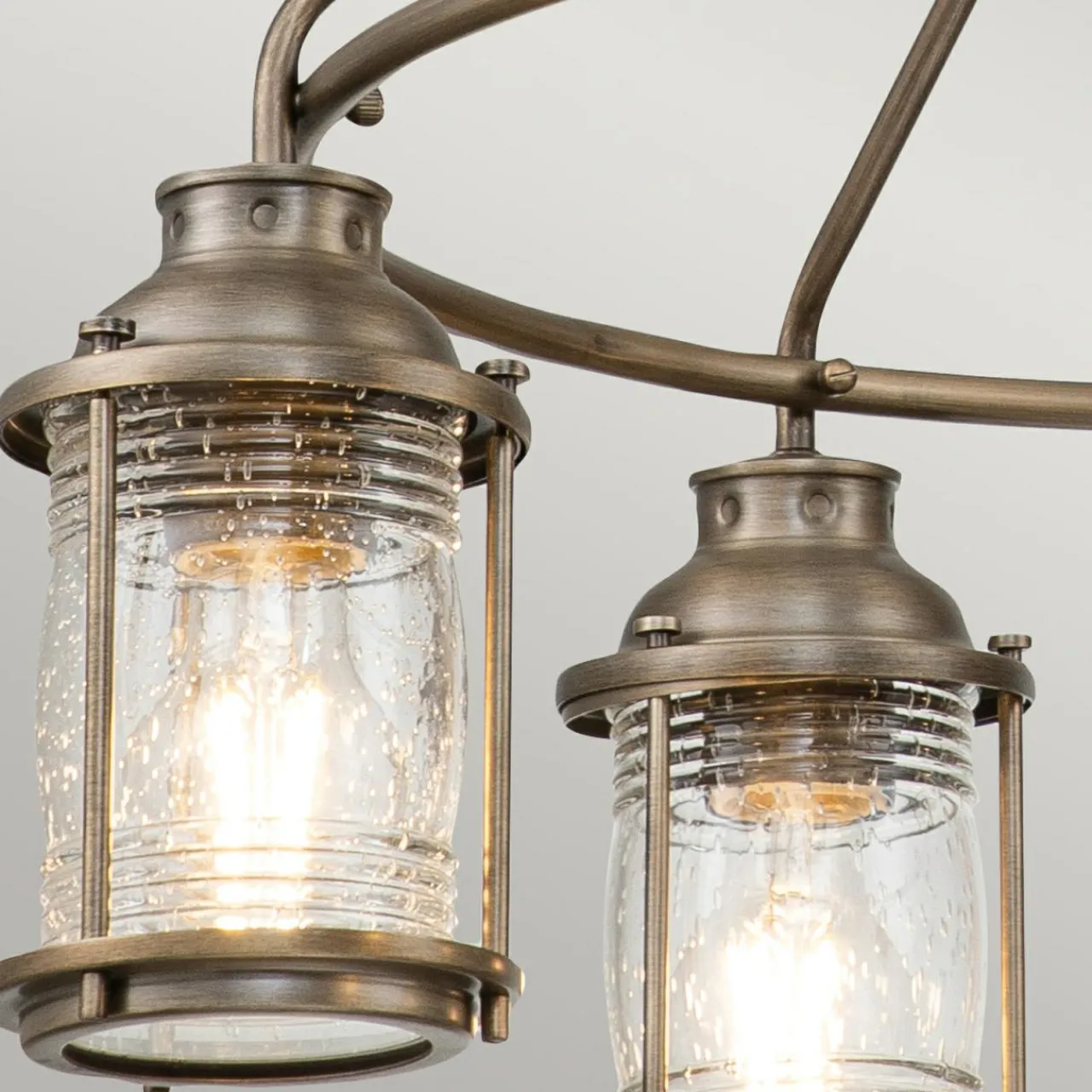 lustre_extrieur_ashlandbay__lampes_bronze_bross_0.webp KICHLER Lustre extérieur Ashlandbay 5 lampes bronze brossé^ Suspensions D'Extérieur