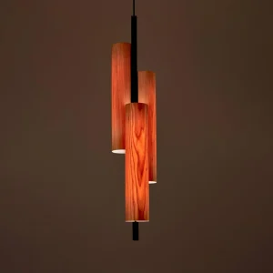 LZF LAMPS LZF Black Note Triplet suspension noire/merisier^ Luminaires Durables