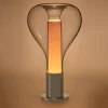 LZF LAMPS LZF Eris Lampe à poser LED verre alu/hêtre^ Luminaires Durables