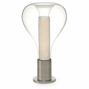 LZF LAMPS LZF Eris Lampe à poser LED verre aluminium/ivoire^ Luminaires Durables