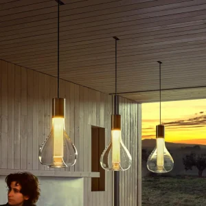 LZF LAMPS LZF Eris suspension LED verre aluminium/ivoire^ Luminaires Durables