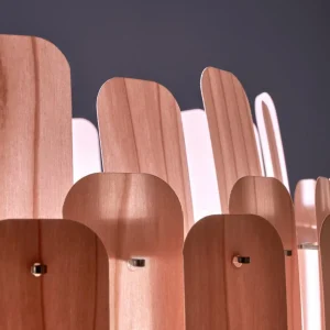 LZF LAMPS LZF Maruja suspension en bois, rose^ Luminaires Durables