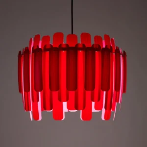LZF LAMPS LZF Maruja suspension en bois, rouge^ Luminaires Durables