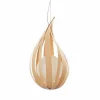 LZF LAMPS LZF Raindrop medium suspension, hêtre^ Luminaires Durables