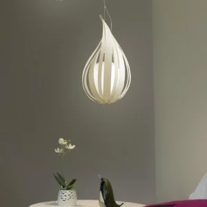 LZF LAMPS LZF Raindrop medium suspension, ivoire^ Luminaires Durables
