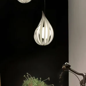 LZF LAMPS LZF Raindrop medium suspension, ivoire^ Luminaires Durables