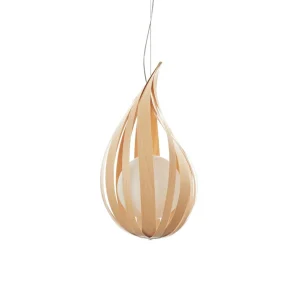 LZF LAMPS LZF Raindrop mini suspension, hêtre^ Luminaires Durables