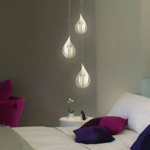 LZF LAMPS LZF Raindrop mini suspension, ivoire^ Luminaires Durables