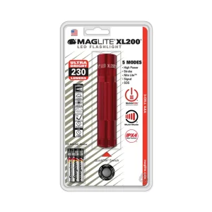 Maglite lampe de poche LED XL200, 3-Cell AAA, rouge^ Lampes Torche