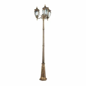 Maytoni Fleur lampadaire d'extérieur, or antique^ Lampadaires D'Extérieur