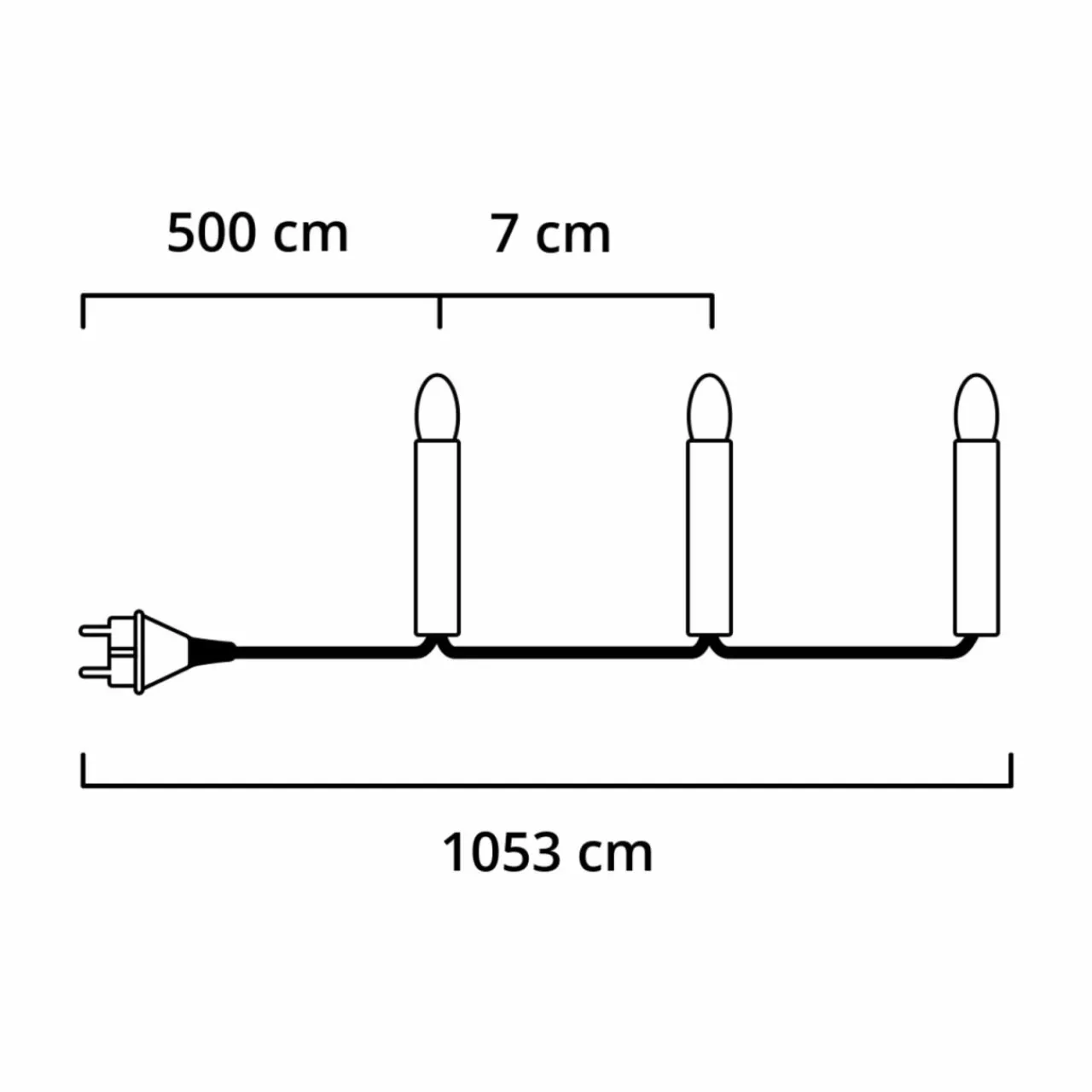 Konstsmide Christmas Micro-chaîne lumineuse LED multicolore 80 lampes 10,5m^ Lumière De Noël