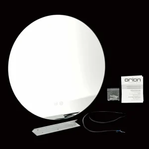 ORION Miroir LED Focus, Ø 45 cm, CCT, antibuée, variateur tactile^ Meubles & Aménagements