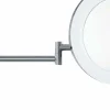 Searchlight Miroir LED Magnifying, chromé/givré, IP44, Ø 20 cm^ Meubles & Aménagements