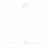 Nowodvorski Lighting Miroir LED Ring S, Ø 19 cm, verre, blanc chaud^ Meubles & Aménagements