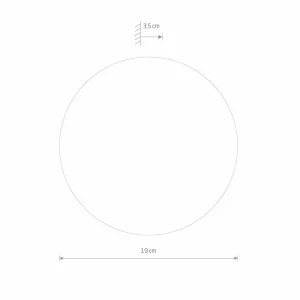 Nowodvorski Lighting Miroir LED Ring S, Ø 19 cm, verre, blanc chaud^ Meubles & Aménagements