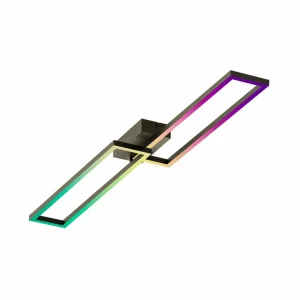 tint Müller Licht Plafonnier LED Ciso, RVB, CCT, noir^ Plafonniers Connectés