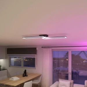 tint Müller Licht Plafonnier LED Ciso, RVB, CCT, noir^ Plafonniers Connectés