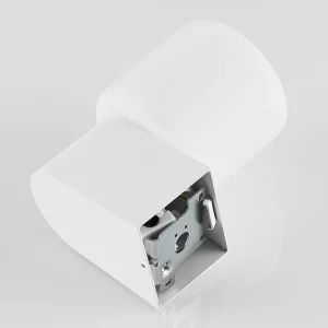 Molto Luce applique d'extérieur Lanu Flat, blanc, aluminium/verre^ Appliques Murales Extérieures