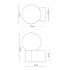 Molto Luce applique d'extérieur Lanu Round, noir, aluminium/verre^ Appliques Murales Extérieures
