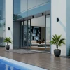 Molto Luce applique d'extérieur LED Foris Round Double, anthracite^ Appliques Murales Extérieures