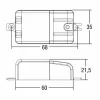 Molto Luce convertisseur LED 350mA, 6W^ Bloc D'Alimentation Courant Constant