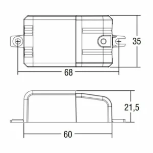 Molto Luce convertisseur LED 350mA, 6W^ Bloc D'Alimentation Courant Constant