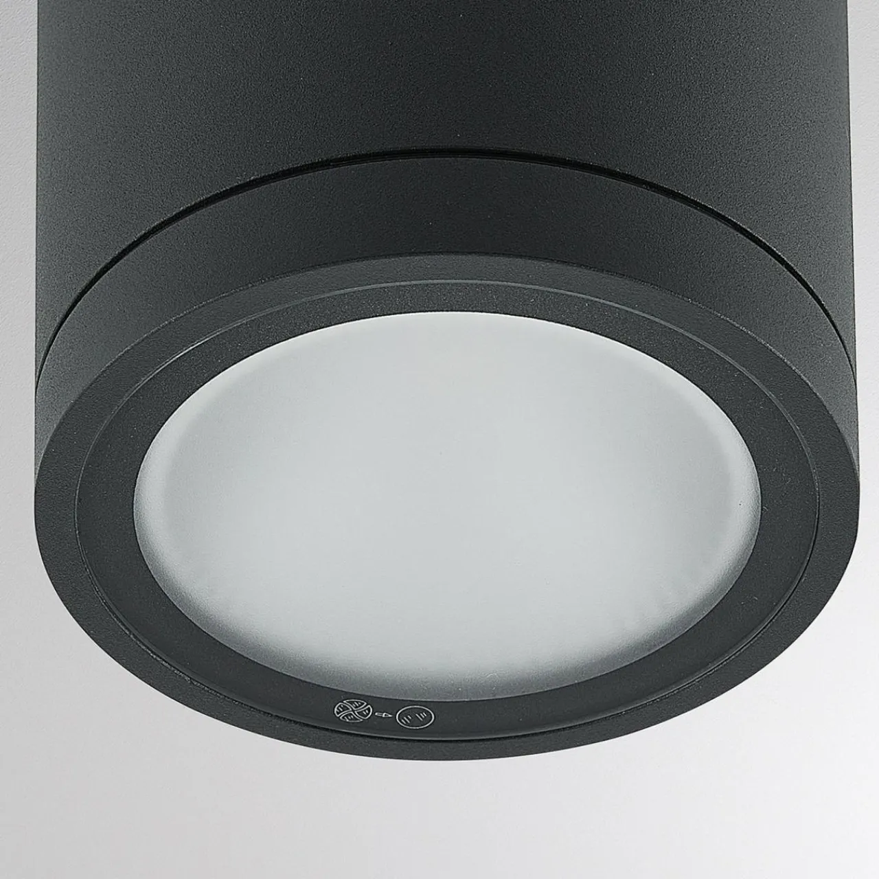 Molto Luce Projecteur d'extérieur LED Foris Round SD, anthracite, aluminium^ Plafonniers D'Extérieur