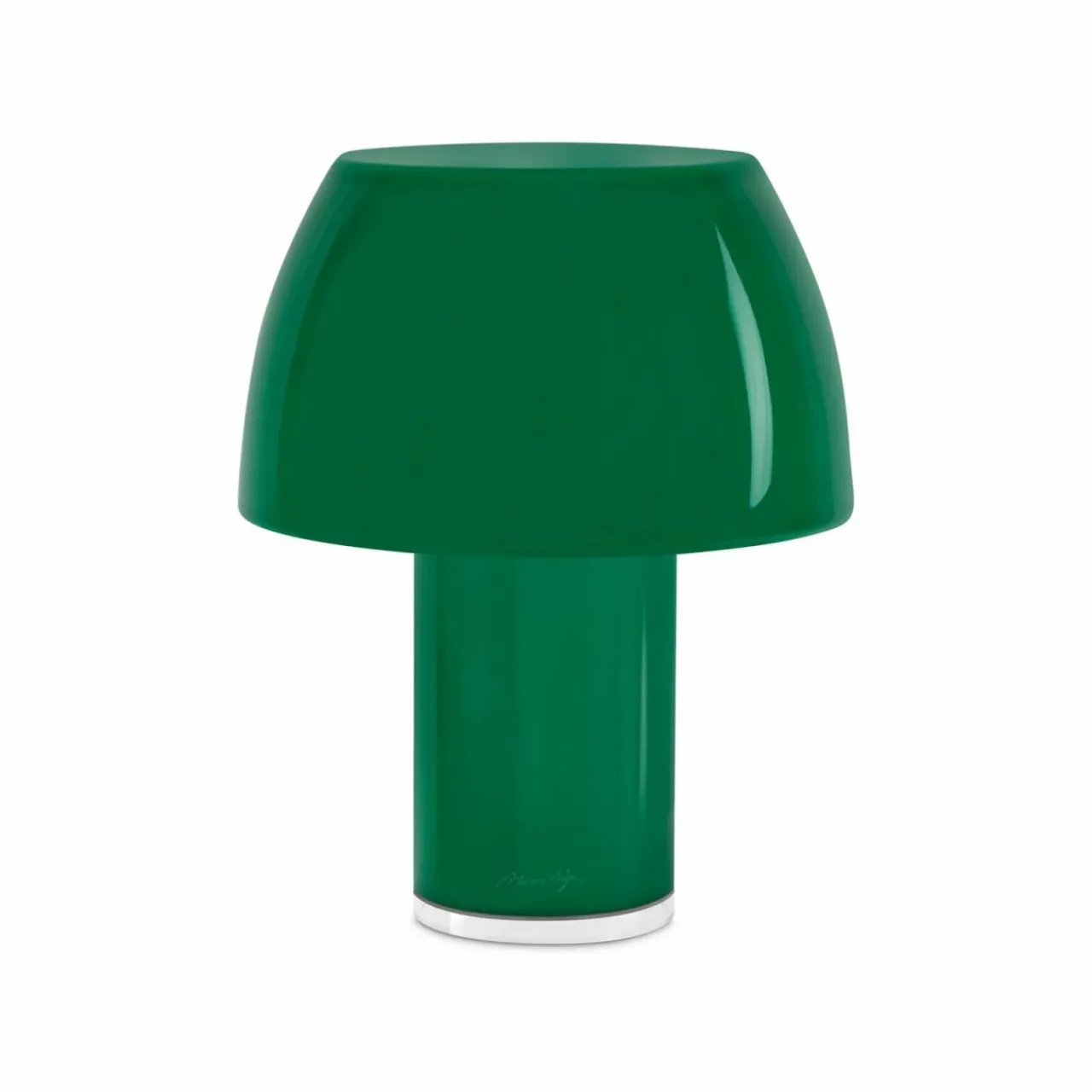 NEMO Lampe à poser LED rechargeable Lorosae, vert, verre, IP54, USB^ Lampes Décoratives