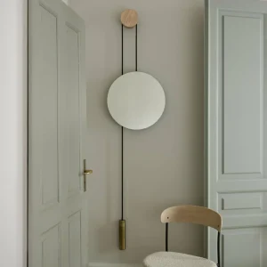 New Works miroir Rise and Shine, laiton, Ø 45 cm, verre^ Meubles & Aménagements